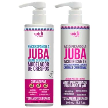 Imagem de Kit Juba Widi Care Creme De Pentear Encrespando + Acidificante Anti Porosidade Capilar 500g