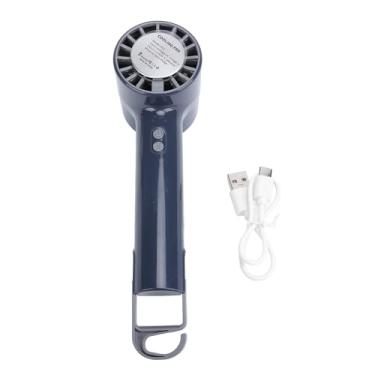 Imagem de Ventilador Portátil Portátil Mini Compressa Fria USB Recarregável Fast Cooling Silencioso Pequeno Ventilador Pessoal para Escritório Ao Ar Livre em Casa Material ABS 160x52x60mm (Azul-marinho)