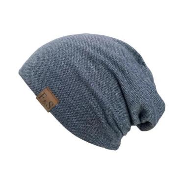 Imagem de 1 peça gorro de malha quente para homens e mulheres  estilo SolidHip-h