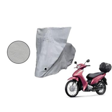 Imagem de Capa Protetora Moto Honda Biz Com Baú Cinza - Kahawai, cinza