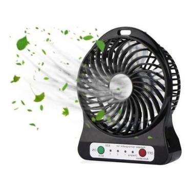 Imagem de Mini Ventilador Portátil De Mesa Pessoal Usb Recarregável - Alinee