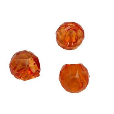 Imagem de Botão Bola Facetada 12mm 50pçs Vermelho Transparente 50g - Macall