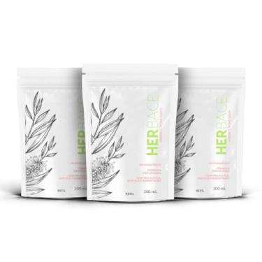 Imagem de Sabonete Íntimo Vegano Herbace Kit Econômico | 3 Refis 200 ml