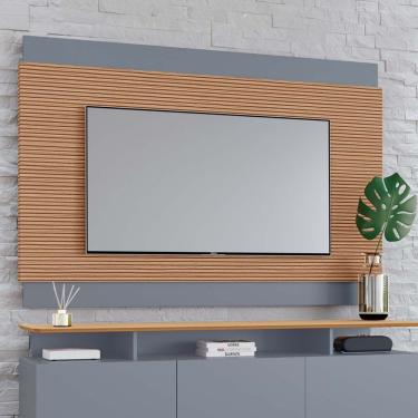 Imagem de Painel para TV de até 65 polegadas Taina com duplo painel sobreposto 100% MDF Tuboarte