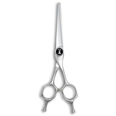 Imagem de Tesoura de cabelo profissional Zero-Offset – Aço inoxidável VG-10, dupla amolgadela, pináculo – Projetada por Saki Shears (tesoura de cabelo de 15 cm)