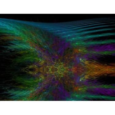 Imagem de Quadro Decorativo com Estampa Imaginatory Lush Fractal Texture Image Abstract 30 x 30 Vinil 1 unidade