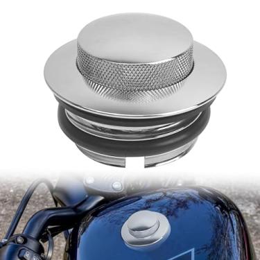 Imagem de Tampa de gás serve para Harley Davidson Electra Glide Street Glide Road Glide Road King Touring XL 1200 XL 883 Sportster Dyna Cross Bones Breakout 1982-2023, capa de tanque de combustível para