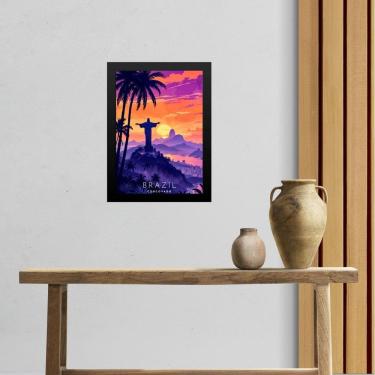 Imagem de Quadro Decorativo Rio De Janeiro - Corcovado 33X24Cm