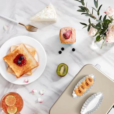 Imagem de 20 peças de formas de torta de ovo para assar, forma de barco criativa, bolo de cupcake de muffin, formas de pudim para utensílios de decoração de cozinha (estilo1)