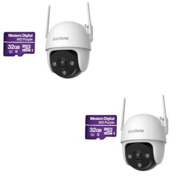 Imagem de Kit 2 Câmeras Inteligente Wifi Intelbras Im7 Full Color 360° Cor Branco - Com Cartão - Intelbras