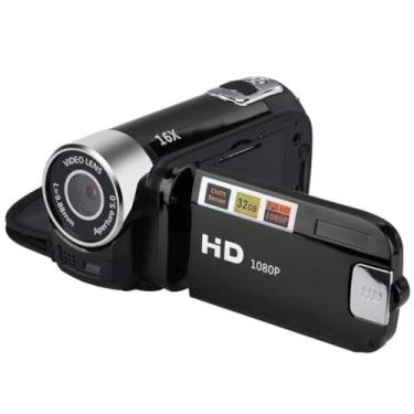Imagem de Câmera Filmadora Digital Full Hd 1080p Zoom 16x 2.7(Preto),câmera de vídeo digital