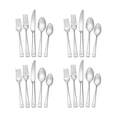 Imagem de Mikasa, Lucia Talheres Service para 4, conjunto de 20 peças, conjunto de talheres de aço inoxidável 18/10