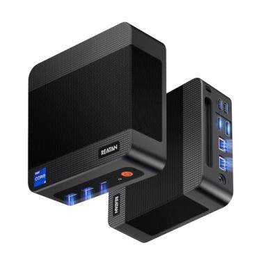 Imagem de Reatan Mini PC S6 Intel Core i5 12450H (8C/12T, Turbo 4,4GHz), 16GB DDR4 512GB 3200 MHz NVMe SSD Gaming PC, Dual RJ45 LAN, 4K Triple Display, Mini Desktop Computer, WiFi6/BT5.2