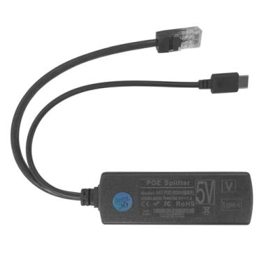 Imagem de FUNKID Divisor PoE USB-C 5V - Adaptador PoE ativo para USB-C, IEEE 802.3af compatível com Raspberry Pi 4, Google WiFi, câmeras de segurança e mais