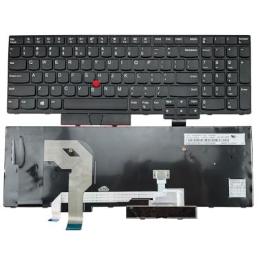 Imagem de BestParts Novo teclado de layout dos EUA sem retroiluminação para ThinkPad T570 T580 P51s P52s (não serve para P51, P52) 01ER582 01ER541 01HX219 01HX259 01EN928 01ER500