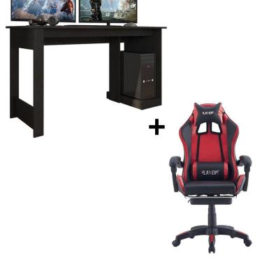 Imagem de Kit Cadeira Gamer com Mesa Gamer
