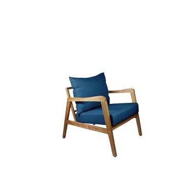 Imagem de Poltrona Bia Agarb Decor Cor: Linho Azul