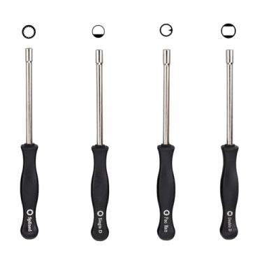 Imagem de Hippotech Pacote com 4 ferramentas de ajuste de carburador para aparador de motor de 2 ciclos motosserra brushcuter soprador estriado/Pac Man/Single D/Double D