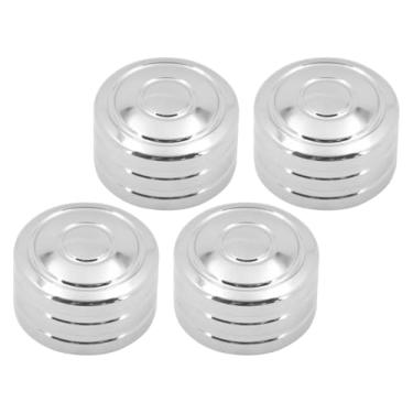 Imagem de BYYINGSUS 4 peças de tampa de plugue de ignição de motocicleta parafusos de motor tampas de parafusos de cabeça de porca compatíveis com Touring Sportster XL883 1200 48 72 Twin Cam 99-17 (tampas de