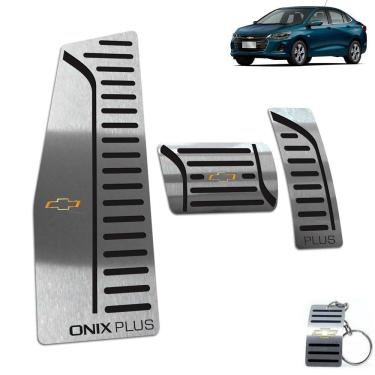 Imagem de Descanso de Pé + Pedaleira Automático Onix Plus 2020 Preto