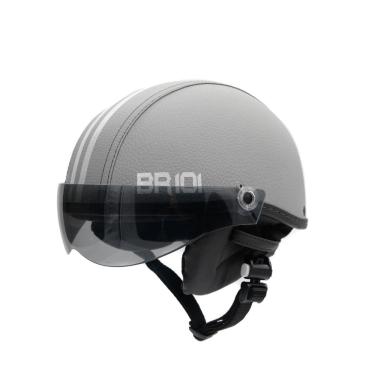 Imagem de Capacete coquinho scooter elétrica bike cinza viseira