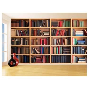 Imagem de Papel De Parede 3D Estante De Livros Fundo Vídeo 3,5M Est05