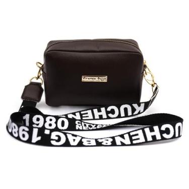 Imagem de Shoulder bag Bolsa feminina Transversal Ouro - Franca bags, Preto