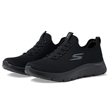 Imagem de Skechers Tênis de caminhada masculino Gowalk Flex-Athletic slip-on casual com tênis de espuma resfriada a ar, preto 2, 42, Black 2