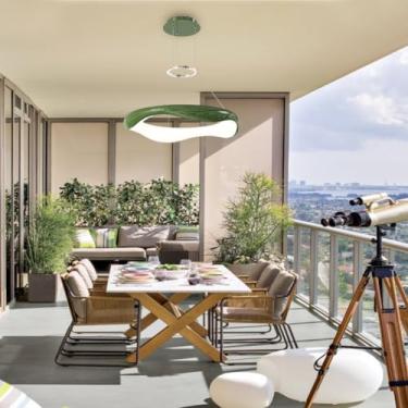 Imagem de Lustre moderno de metal criativo decorativo LED luz pendente regulável 46W com controle remoto 1 anel redondo luminária suspensa iluminação colorida ilha de cozinha sala de jantar quarto sal