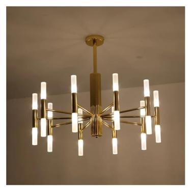 Imagem de Lustres de designer de moda moderna, preto, dourado, LED, teto, art déco, suspenso, lustre compatível com sala de estar, loft, quarto, cozinha, luminária