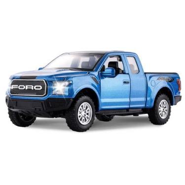Imagem de Caminhão de brinquedo SASBSC F150 Raptor Diecast Metal com luz de mais