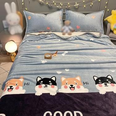 Imagem de Cobertor, único, quente, microfibra, cobertor de colo, elegante, semi-duplo, cobertor de pele, macio (cor 19, 180 * 200 cm)