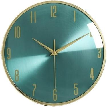 Imagem de WYUYIWH Relógio de parede arte moderna relógio de parede dupla face relógio de parede de luxo design moderno relógios de dupla face decoração de casa decoração nórdica de sala de estar, C