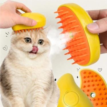 Imagem de Super Escova silicone a Vapor 3 Em 1 Cães De Gato, Spray USB - SWEET H