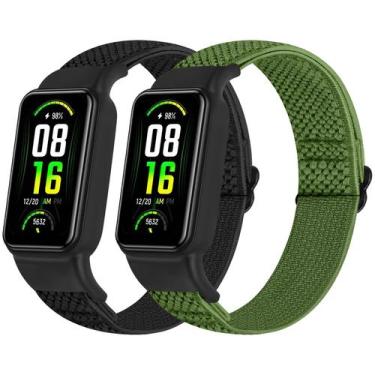 Imagem de Alças de reposição TumpCez Solo Loop Elastic Nylon para Amazfit Band 7