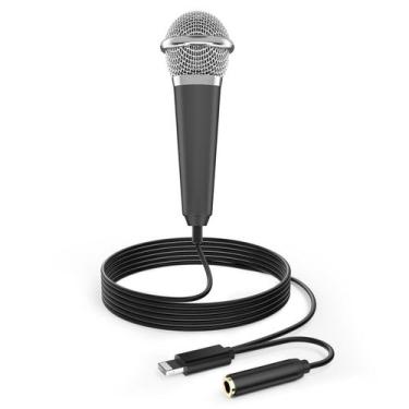 Imagem de Mini microfone de voz PoP para iPhone, iPad, gravação ASMR, preto - Po