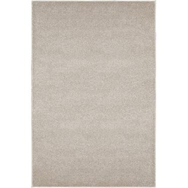 Imagem de Tapetes São Carlos – Tapete Tufting Ecletik Platina | Liso em Polipropileno com Toque Suave e Proteção UV | Antialérgico, Lavável e Acolhedor p/Sala | 1,5cm x 2m x 2,5m