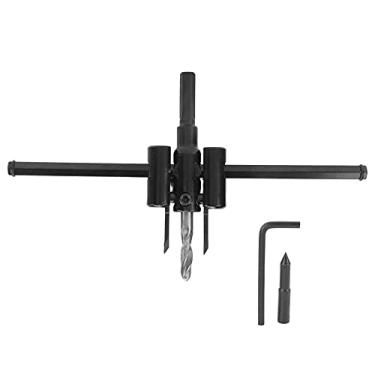 Imagem de Broca Abridor de Buraco Ajustável, 30-200mm, Aço, Ferramenta de Perfuração de Madeira, Torção de Alta Precisão para Madeira, Placa de Gesso, Compensado