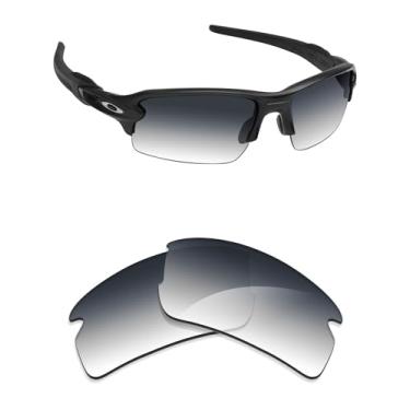 Imagem de Alphax Lentes de reposição cinza gradiente não polarizadas para óculos de sol Oakley Flak 2.0 S OO9511
