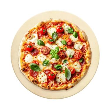 Imagem de Pedra Refratária Para Pizza 38cm Redonda Placa Cordierita 1,1cm Antonow