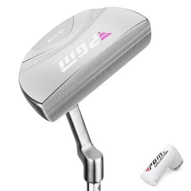 Imagem de PGM AMTUG030-1 Putter de golfe feminino OVERSEA - destro, branco rosa azul, adequado para iniciantes