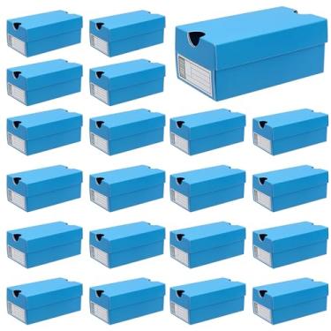 Imagem de Pacote com 24 mini caixas de tênis para lembrancinhas de festa, 12 x 6 x 5 cm, mini caixas de presente para doces, biscoitos, lanches, esportes, pequena caixa de presente com etiqueta para casamento