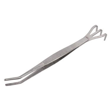 Imagem de Ancinho de raiz de aço inoxidável, ferramenta de bonsai de 3 garras com alça ergonômica, solta e areja o solo para bonsai