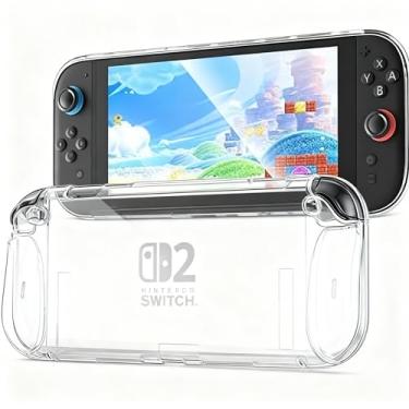 Imagem de Capa Protetora Transparente para Nintendo Switch 2 2025 em Silicone TPU Antichoque