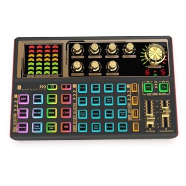 Imagem de Luocute Mixer de áudio Profissional, Placa de Som Ao e Interface de áudio Com Efeitos de Mixagem de DJ e Trocador de Voz, Equipamento de Estúdio de Produção de Podcast para Streaming