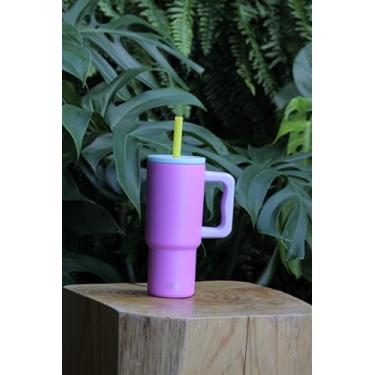 Imagem de Copo Termico Cazy Hidra Mini Tampa Canudo Flexível Infantil (ROSA)