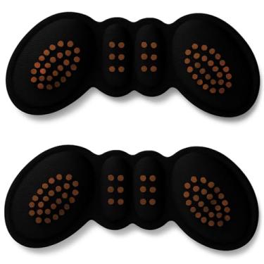 Imagem de Par Protetor de Calcanhar Ortopédico para Sapatos – 1 Par em Silicone e Tecido – Alívio de Dores, Antibolhas, Conforto Diário e Ajuste Confortável Preto