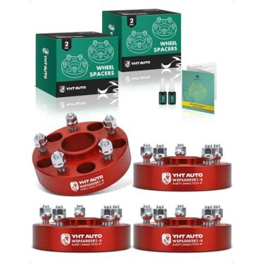 Imagem de YHTAUTO Espaçadores de roda centralizados de cubo 5x5 1,5 polegadas serve para 1999-2020 WH WJ Jeep Grand Cherokee Journey Commander espaçadores de pneu 5x127 mm com pinos de grau 1/5.1 cm-20 e 12.9