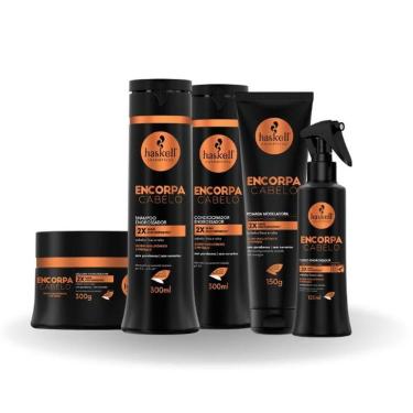 Imagem de Kit Engrossador Encorpa Cabelo Haskell 300ml