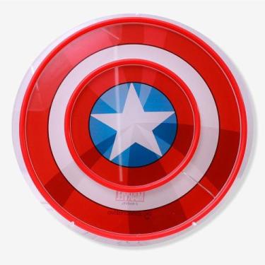 Imagem de Luminária Formato 3D Neon Capitão América - Marvel - Zona Criativa